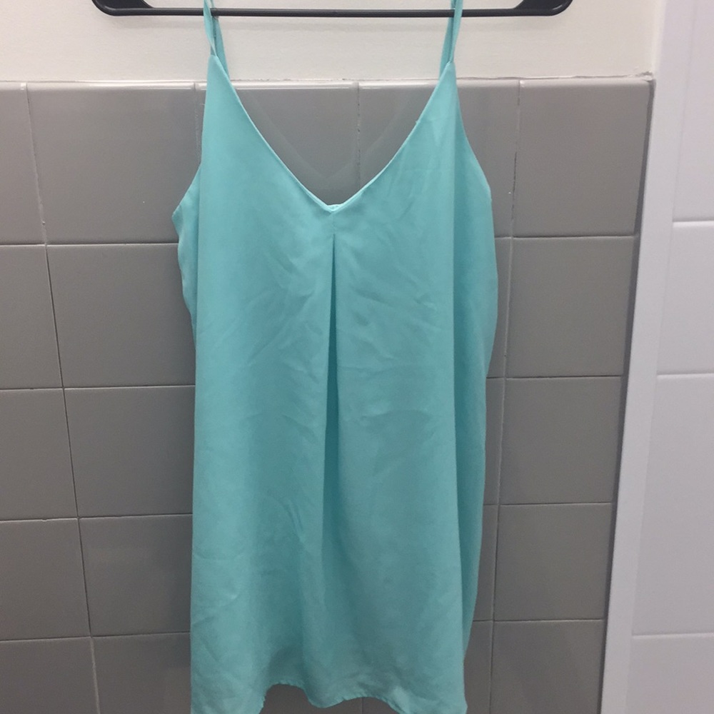 Turquoise shift dress